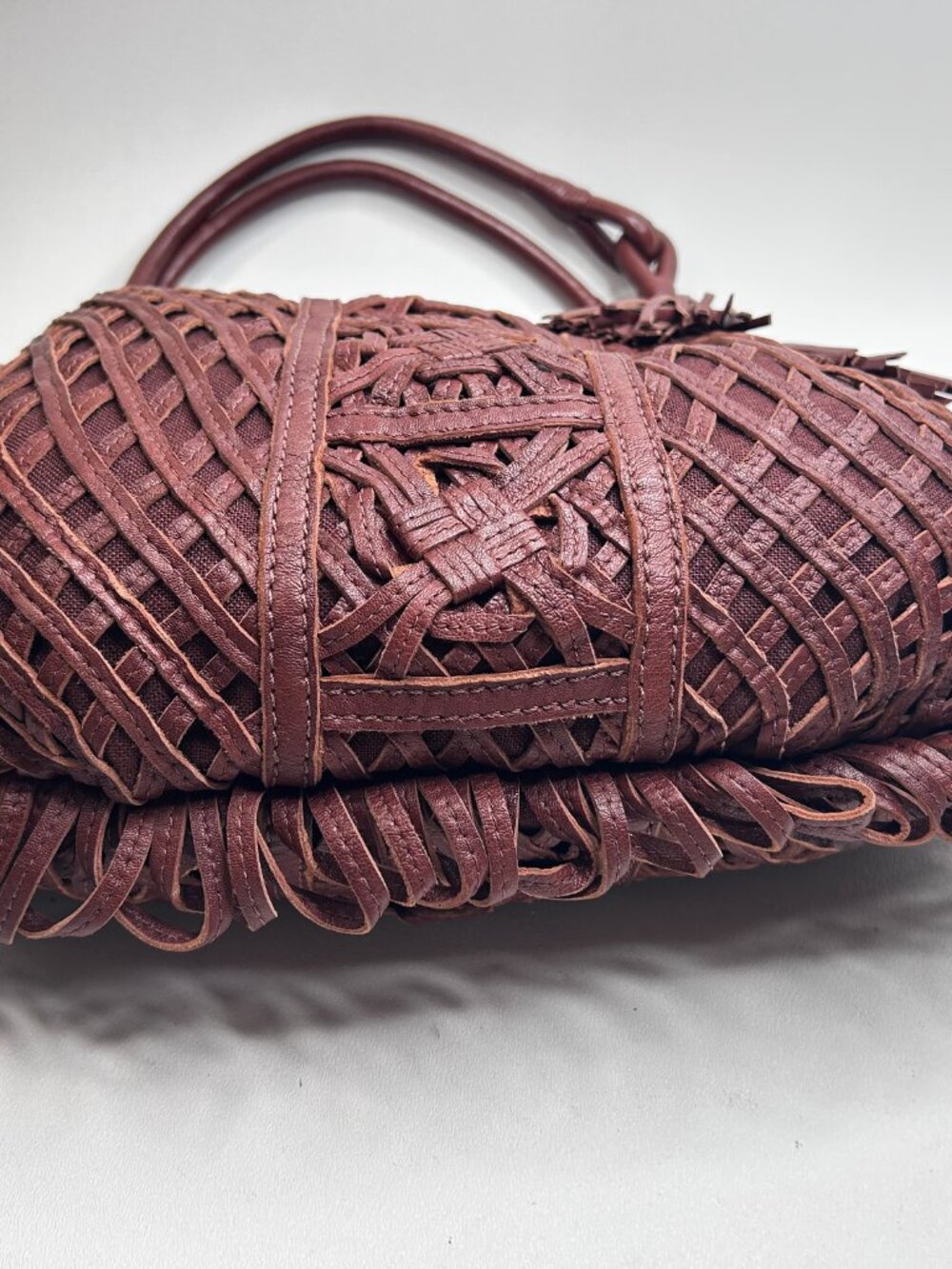 LOCKHEART Charlottes Web Elain Cognac $545 NWT Hobo Shoulder Bag Leather Slouchy - Picture 7 of 16